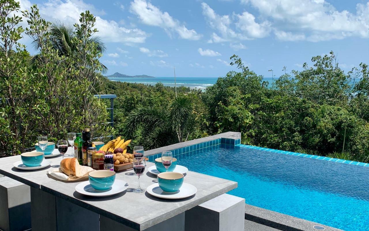 Ko Samui Seaview Pool Villa Seren With Car Laem Set Beach Bagian luar foto